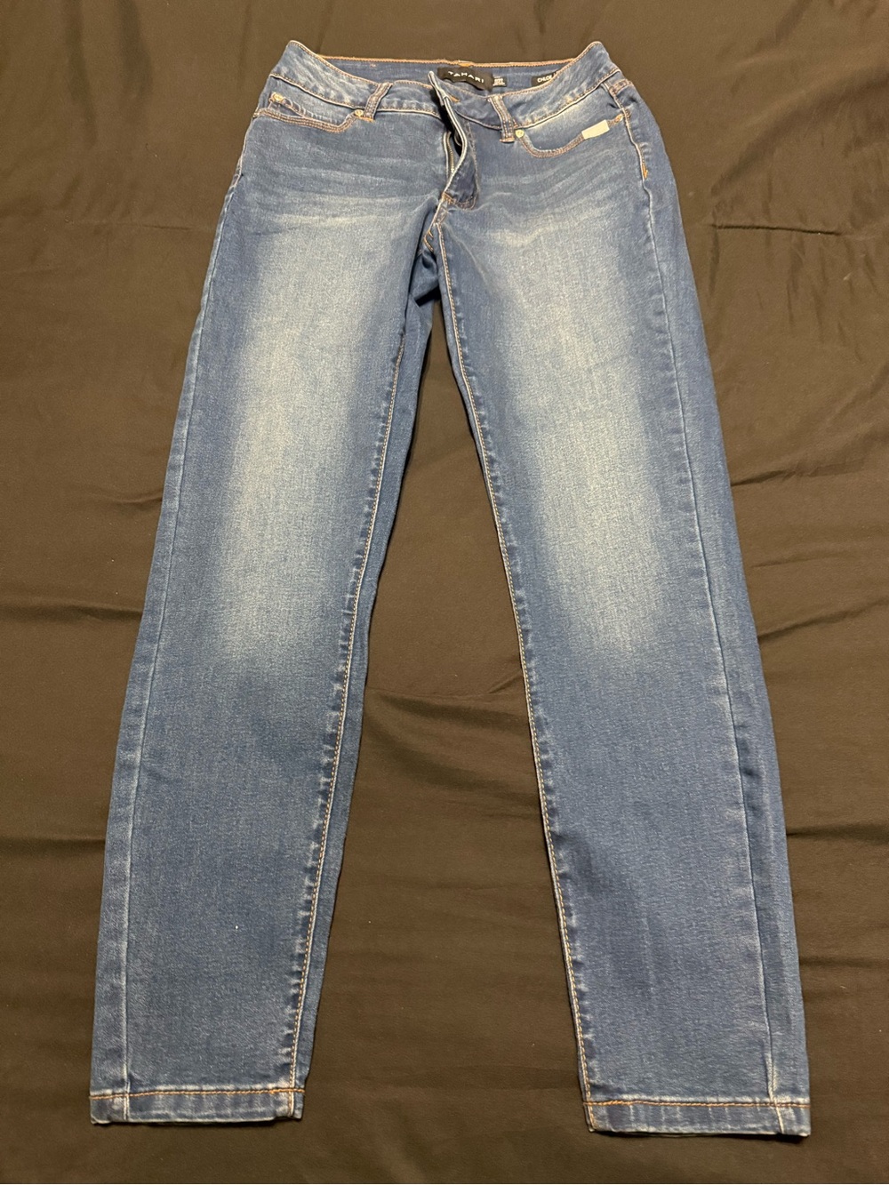 Tahari Slim  Jeans in Mid Blue Wash